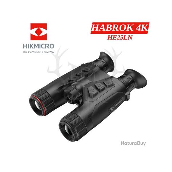 HIKMICRO HABROK 4K HE25L 2.0 - Jumelles thermiques, vision nocturne 4K et t�l�m�tre
