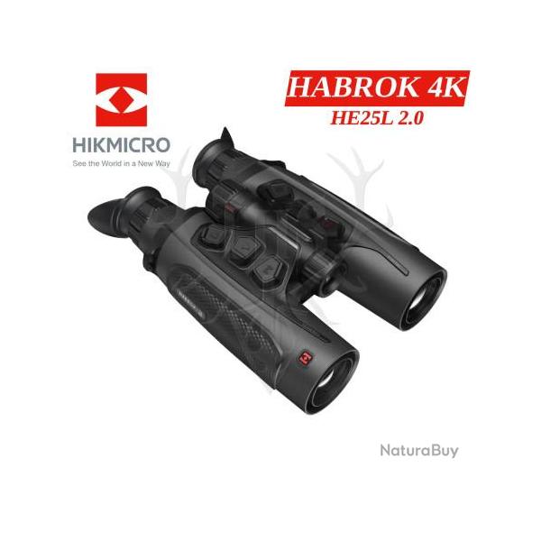 HIKMICRO HABROK 4K HE25L 2.0 - Jumelles thermiques, vision nocturne 4K et t�l�m�tre