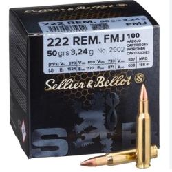 Sellier & Bellot Sellier & Bellot .222 Rem. FMJ 3,2g/50grs