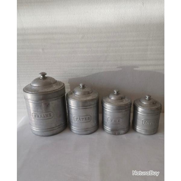 Pots � �pices anciens en aluminium