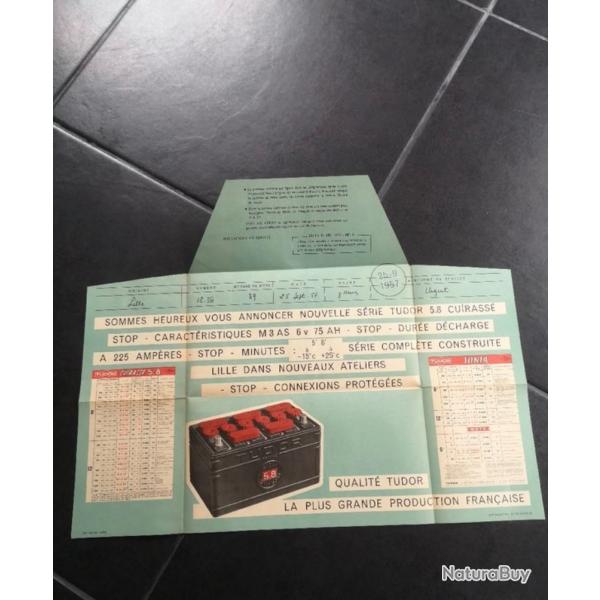 Publicit� ancienne Tudor