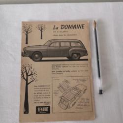 Publicit&eacute; ancienne La domaine Renault