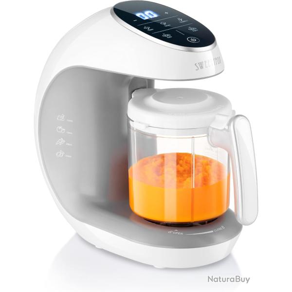 Cuiseur Mixeur Multifonctions 7-en-1 pour B�b� - Vapeur, Mixeur, Pulse, Nettoyage Automatique