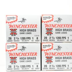 100 Cartouches Winchester High Brass calibre 28