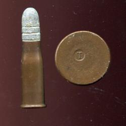10.4 mm Vetterli Suisse 1er Mle 1867 - marquage d&eacute;centr&eacute; de Thun : T en relief dans un cercle