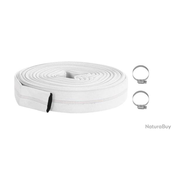 Tuyau incendie PVC 20 m 1 pouce haute pression flexible