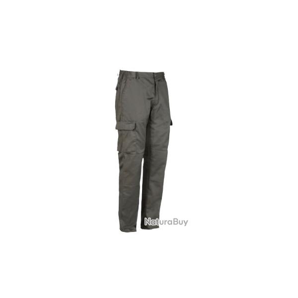Pantalon de chasse grande taille percussion basic polycoton kaki