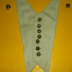 PLASTRON A IDENTIFIER , JE NE CONNAIS PAS SON ORIGINE , IL Y A 2 BOUTONS QUI DEVAIT SERVIR D'ATTACHE