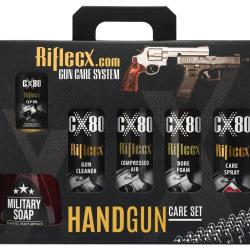 Kit complet RIFLECX pour l'entretien des pistolets et revolvers