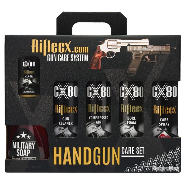 Kit complet RIFLECX pour l'entretien des pistolets et revolvers