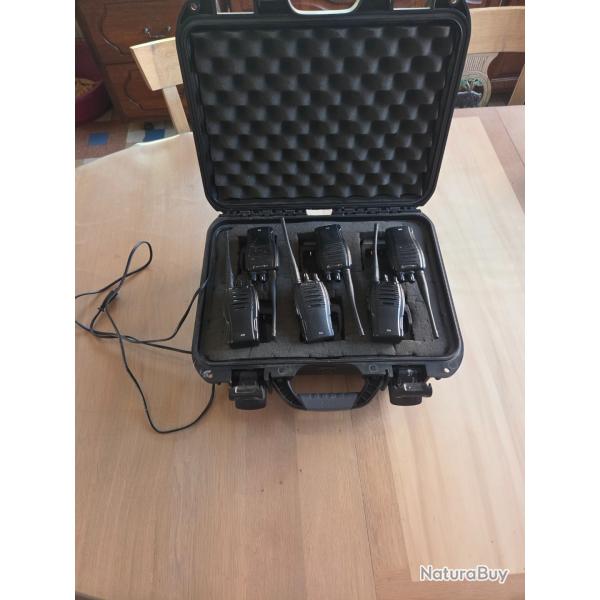 Malette de 6 talkies walkies midland g 10