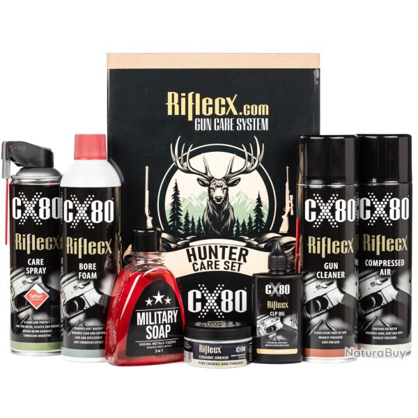 Kit complet RIFLECX pour l'entretien des carabines et fusils de chasse