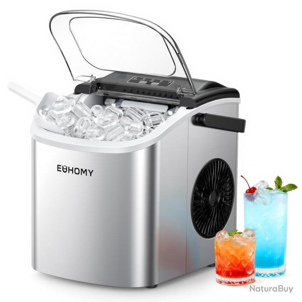 Machine � Gla�ons, Petite Machine a Glacons, 9 Gla�ons En 6 Minutes, Auto-Nettoyante 12 Kg/Jour