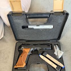 CZ Shadow 2 Black Wood 9x19 - Comme neuf - 100 cartouches - Hausse CZ Parts fibre