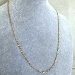 Chaine or jaune 18 carats - 50 cm - collier maille cheval