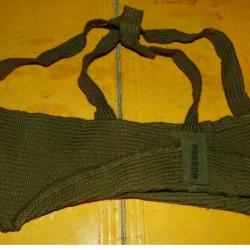 PROTEGE OREILLES POUR LE FROIS PORTE SOUS LE CASQUE LOURD MILITAIRE DE L'ARMEE&nbsp; , FABRICATION PERRON