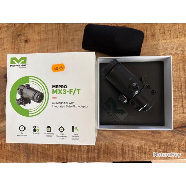 Magnifier Meprolight MX3-T Monoculaire Grossissant 3x Basculant Tactique