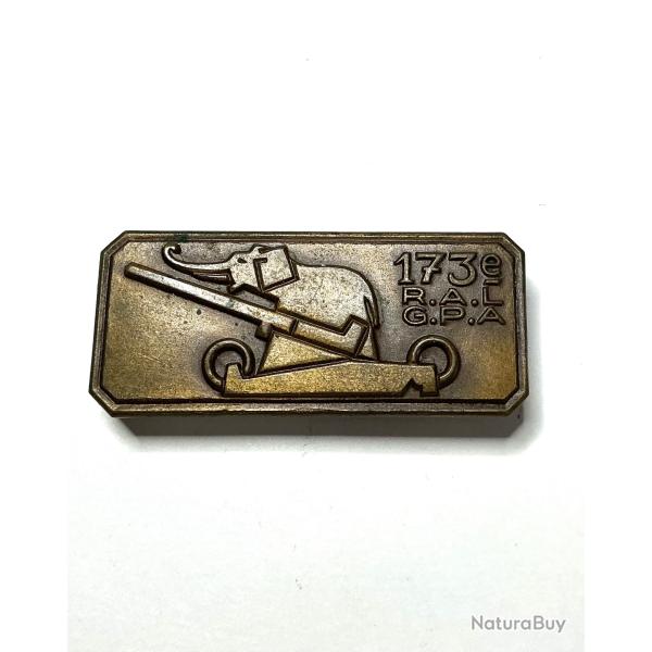 FRANCE ARTILLERIE 173� RALT 173� R�giment d'Artillerie Lourde Tract�e (1939/40) poin�on AB