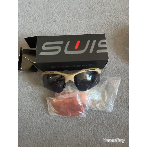 Lunette SwissEye Tactical 3 paires de verre, airsoft