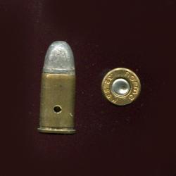 .32 S&W - balle plomb - &eacute;tui laiton - neutralis&eacute;e - plusieurs disponibles