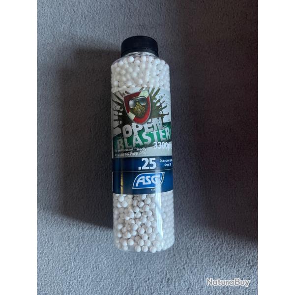 3300 billes 6mm Open Blaster 0.25g