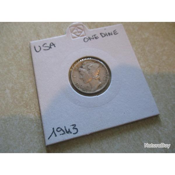 pi�ce argent usa one dine 1943