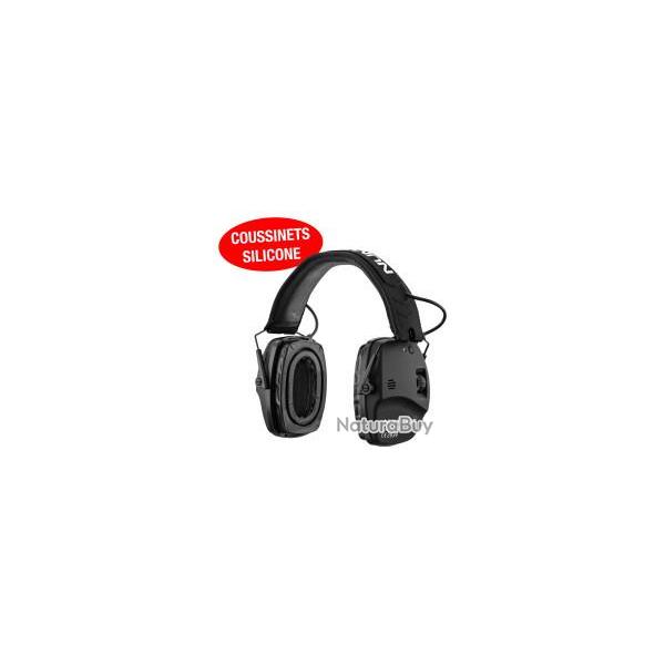 Num'Axes CAS1036 Casque Antibruit Amplifi� Bluetooth 5.0 - Protection Auditive Chasse et Tir