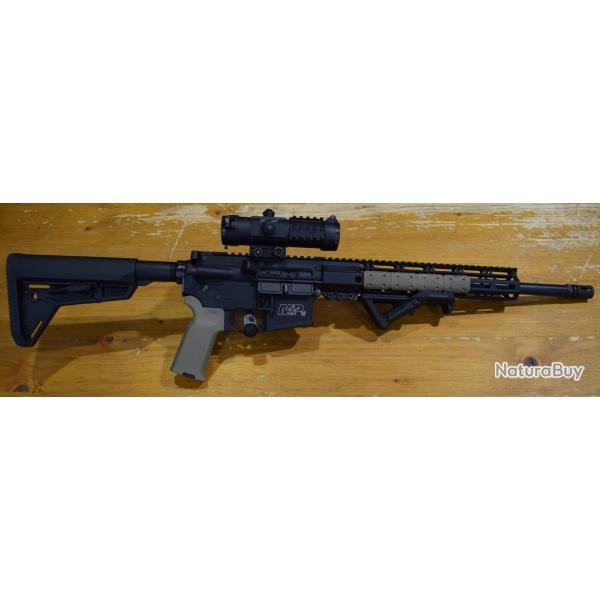 fusil d'assaut Smith Wesson MP15 sport 2, cal 223rem canon 16 pouces chargeur 10 coups super etat