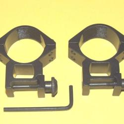 colliers pour lunette 30mm et rail de 21mm BROWNING REMINGTON ZOLI etc- VENDU PAR JEPERCUTE (S20S30)