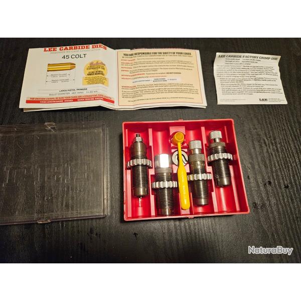 Jeu de 4 outils 45 colt LEE