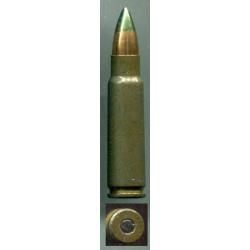 7.62 x 45 Tch&egrave;que - RARE tra&ccedil;ante balle pointe verte - ENVOI et NEUTRALISATION sur DEMANDE