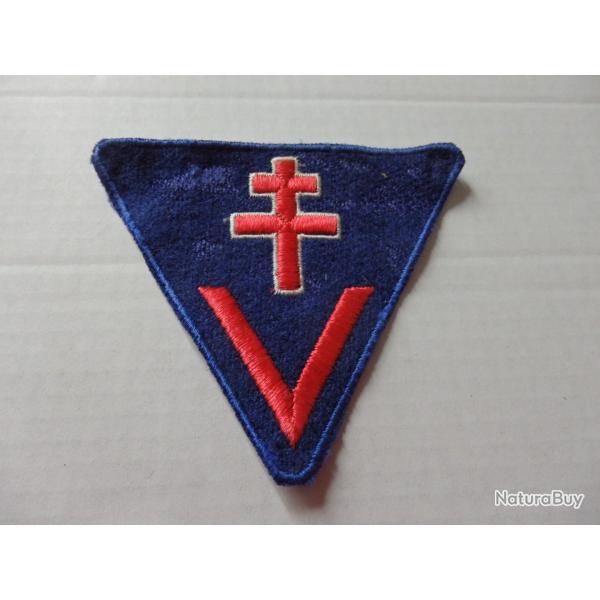 INSIGNE TISSU  F.F.I.  Original  WW2