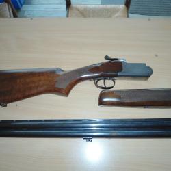 fusil superpos&eacute; LU-MAR SCIROCCO 12/76 CANON 76  BON ETAT GENERAL MOTIFS CANARD