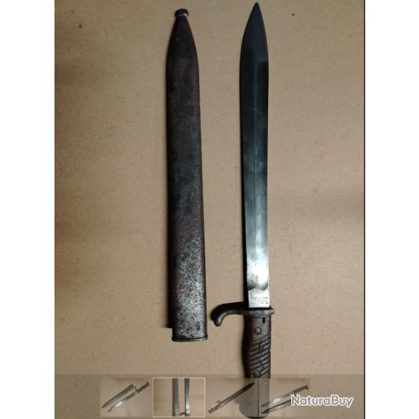 Ba�onnette G98 WAFFENFABRIK - MAUSER A.G. OBERNDORF A.N. avec son Fourreau Mauser