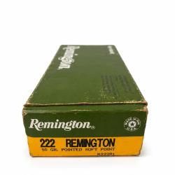 1 Boite de Balles Remington cal 222 Rem Soft Point 50gr