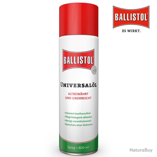Bombe spray huile universelle BALLISTOL 400ml