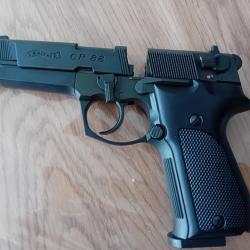 PISTOLET  &agrave;  plomb Co2  4,5mm Walther CP comp&eacute;tition  6" Noir 4 ,22 joules
