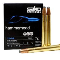 1 Boite de 10 Balles Sako 9.3x74R Hammerhead 286gr