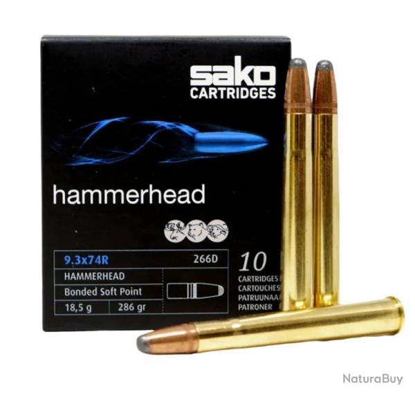 1 Boite de 10 Balles Sako 9.3x74R Hammerhead 286gr