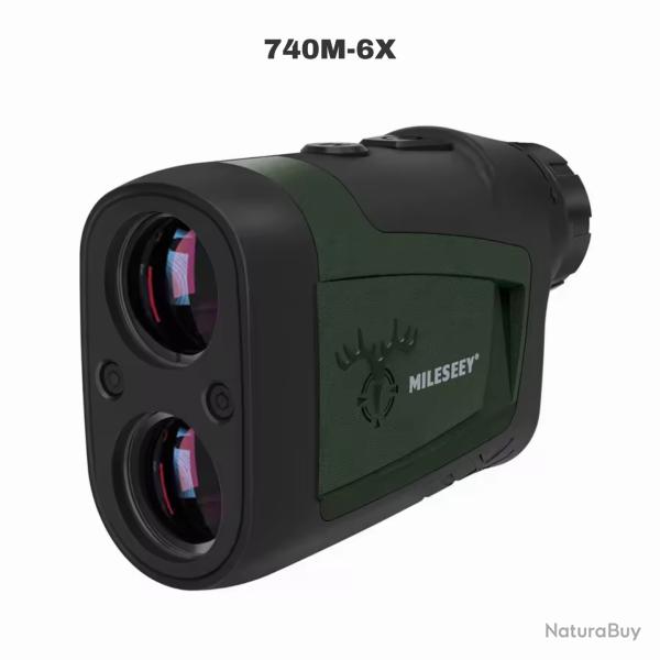 T�l�m�tre Laser de Chasse 730m - Grossissement 6x, �tanche IPX4, Vert Arm�e (Livraison Gratuite)