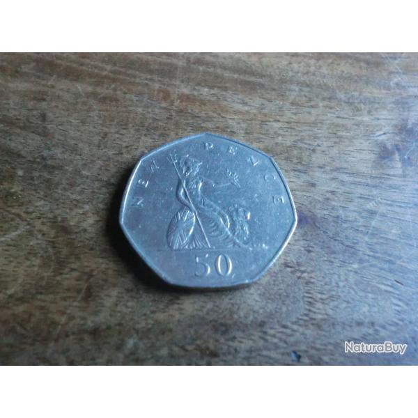 monnaie grande bretagne 50 pence 1978