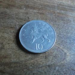 monnaie grande bretagne 10 pence 1973