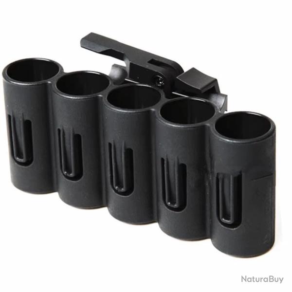 Porte 5 cartouches calibre 12 montage avec fixation rapide (QD) pour rail picatinny