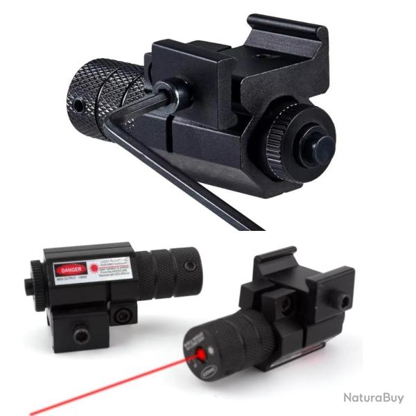 Laser rouge pour rail picatinny/weaver