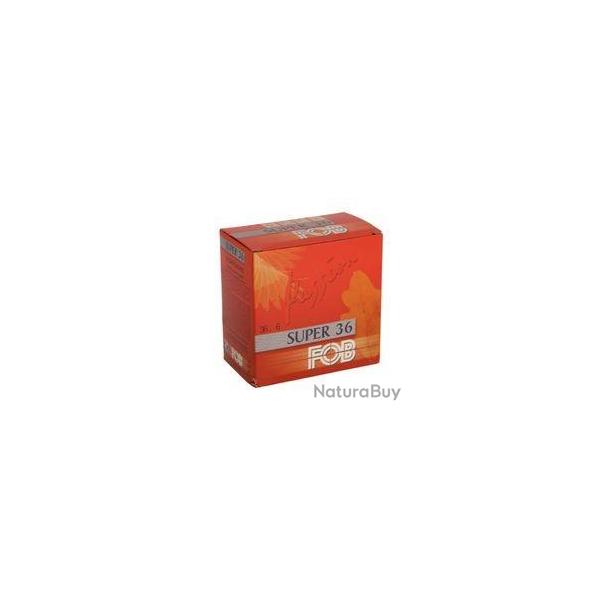 Cartouches FOB SUPER 36 calibre 12/70 36g bourre jupe n�2 x25