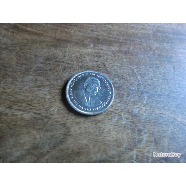 monnaie mauritius 20 cents  1993