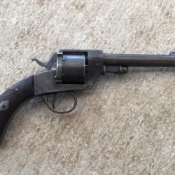 Tr&egrave;s bon &eacute;tat revolver FRANCOTTE  su&eacute;dois Mle 1871 cal 11mm IDEM cart chamelot 1873
