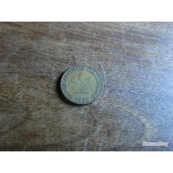 monnaie deuschanld 5 pfennig 1950