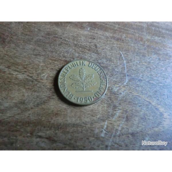 monnaie deuschanld 10 pfennig 1950