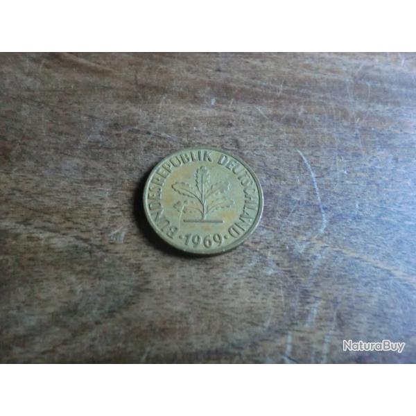 monnaie deuschanld 10 pfennig 1969